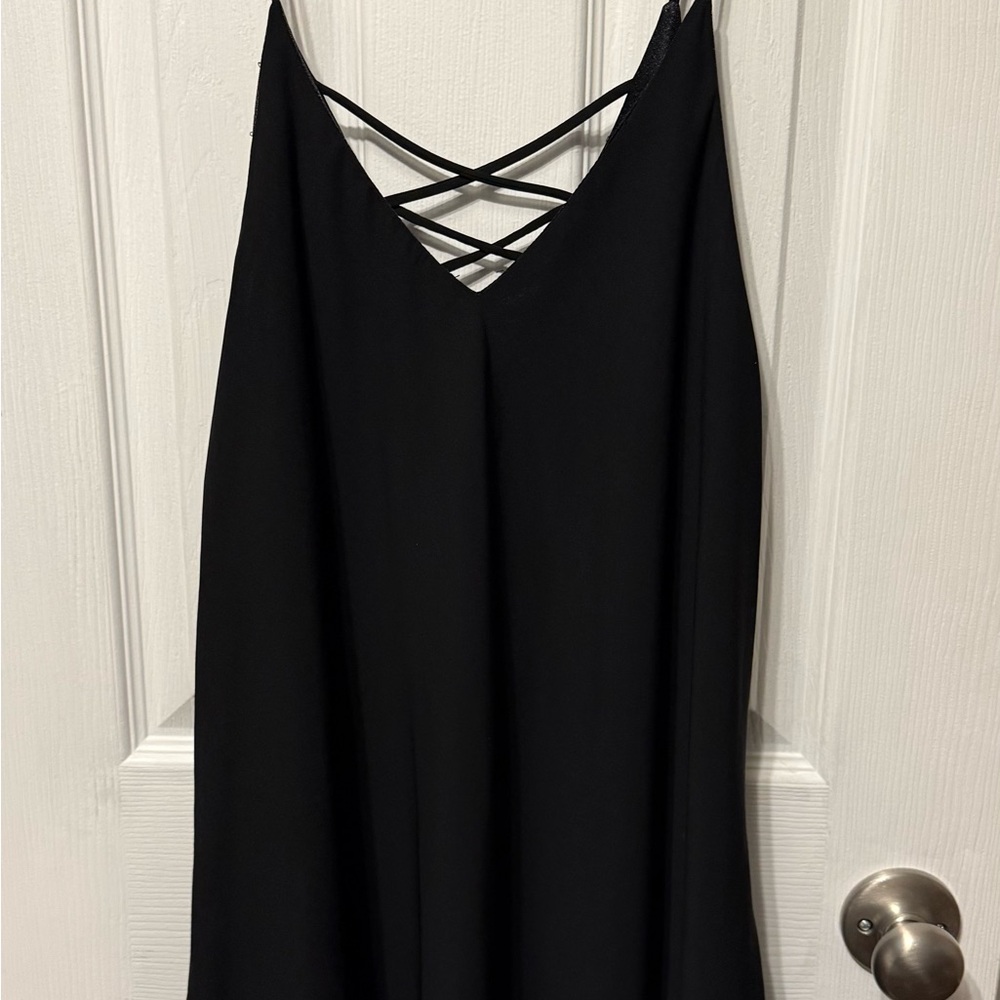 Black Strappy Mini Dress